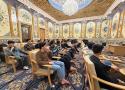 جانبٌ من استضافةِ عددٍ من طلبة الجامعات من محافظة ذي قار في المدرسة المهدية الدينية في كربلاء المقدسة